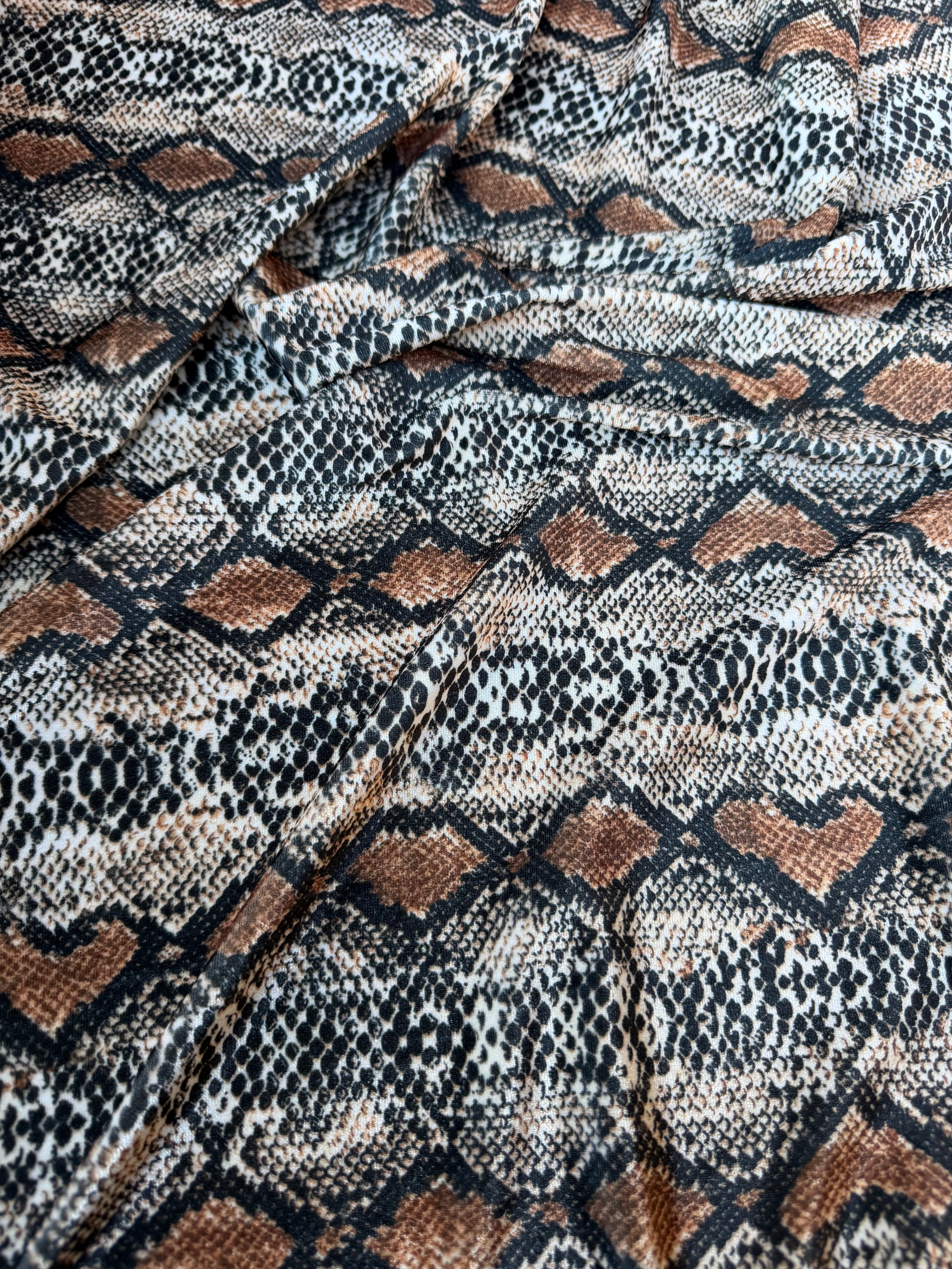 Velluto Animalier Pitonato ELASTICO