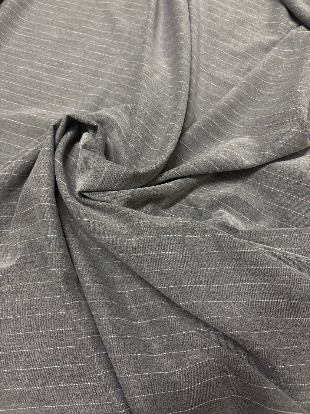 Fresco Lana Stretch Gessato Grigio SOTTOPREZZO