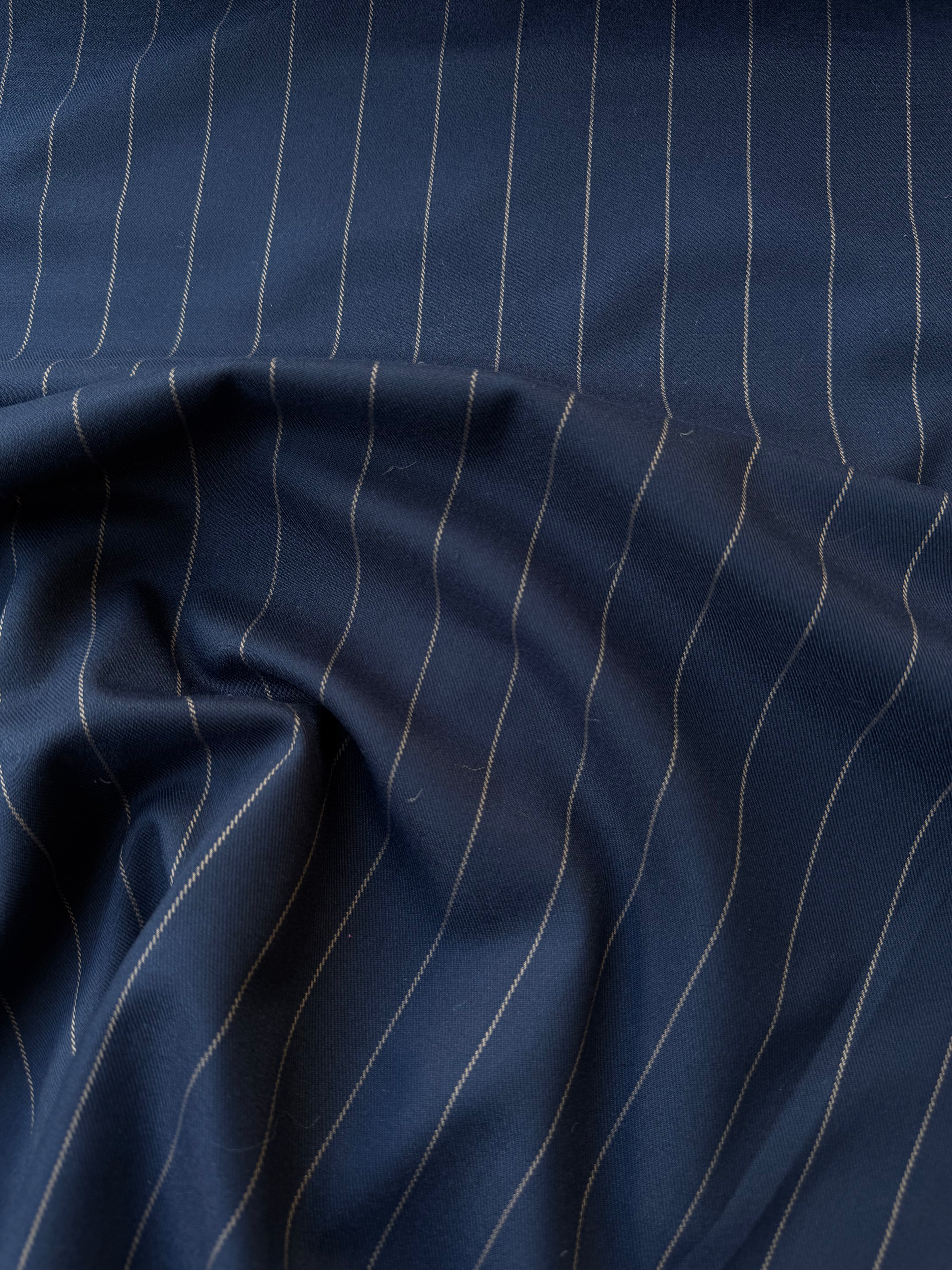 Midnight blue flannel pinstripe UNDERPRICE 