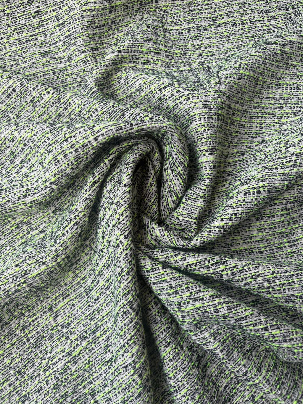 Tessuto Tweed Tipologia Chanel verdino