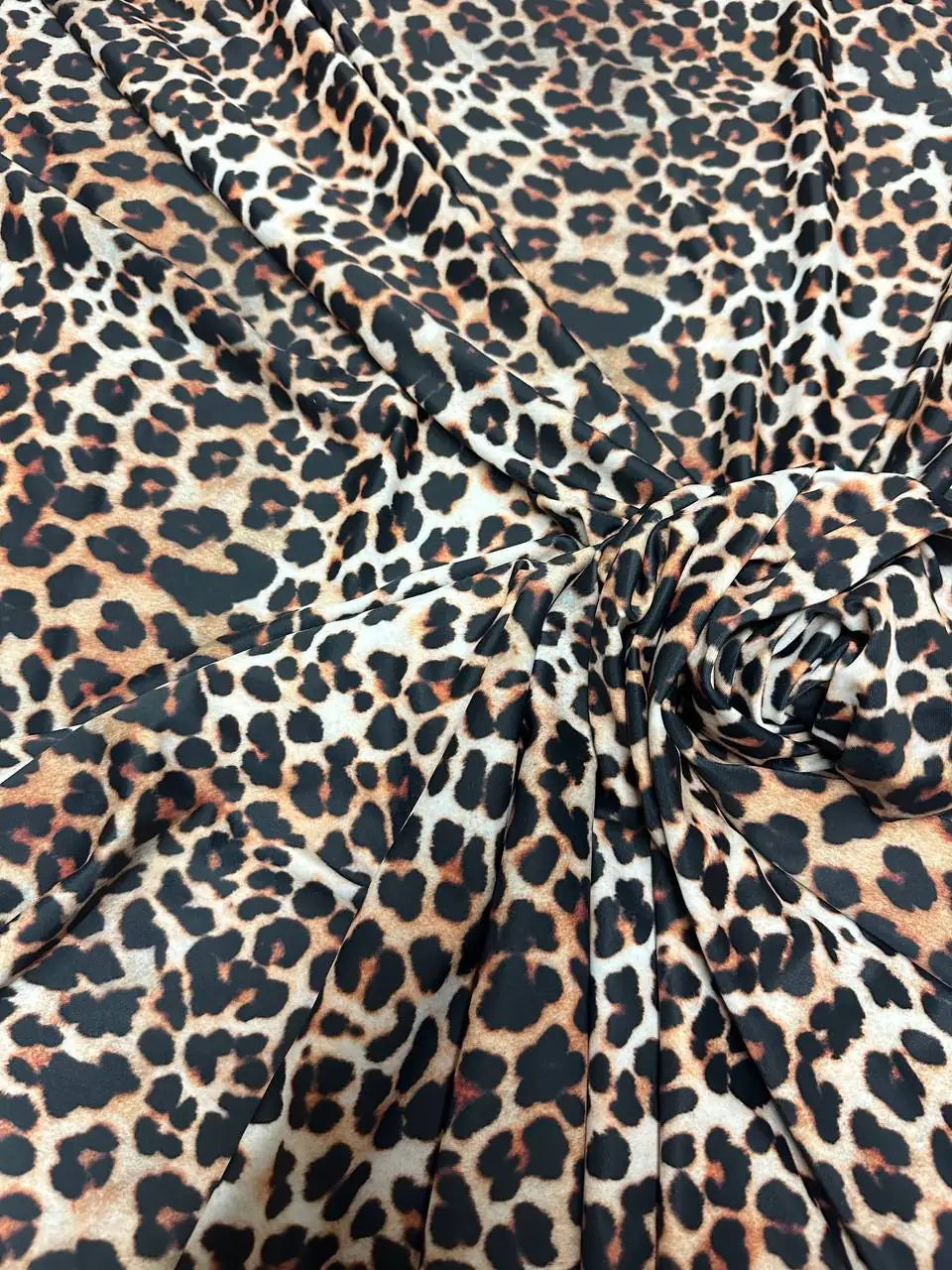 Scampolo Lycra Maculato Animalier Leopardo 0,90x1,50