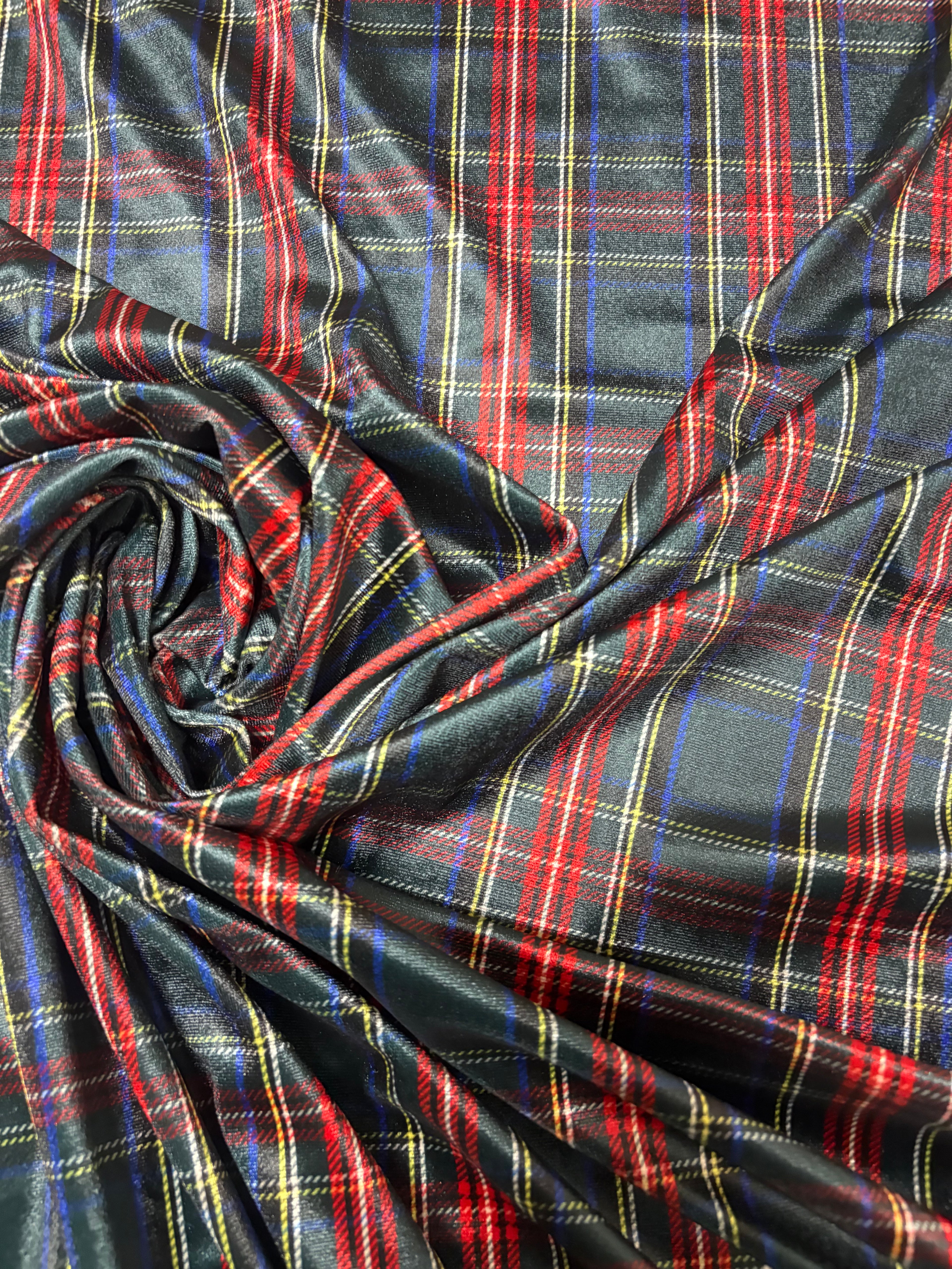 Velluto SCOZZESE TARTAN Bottiglia ELASTICO