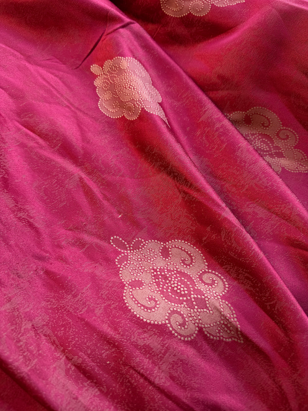 Red Jacquard Damask Upholstery (underpriced) 