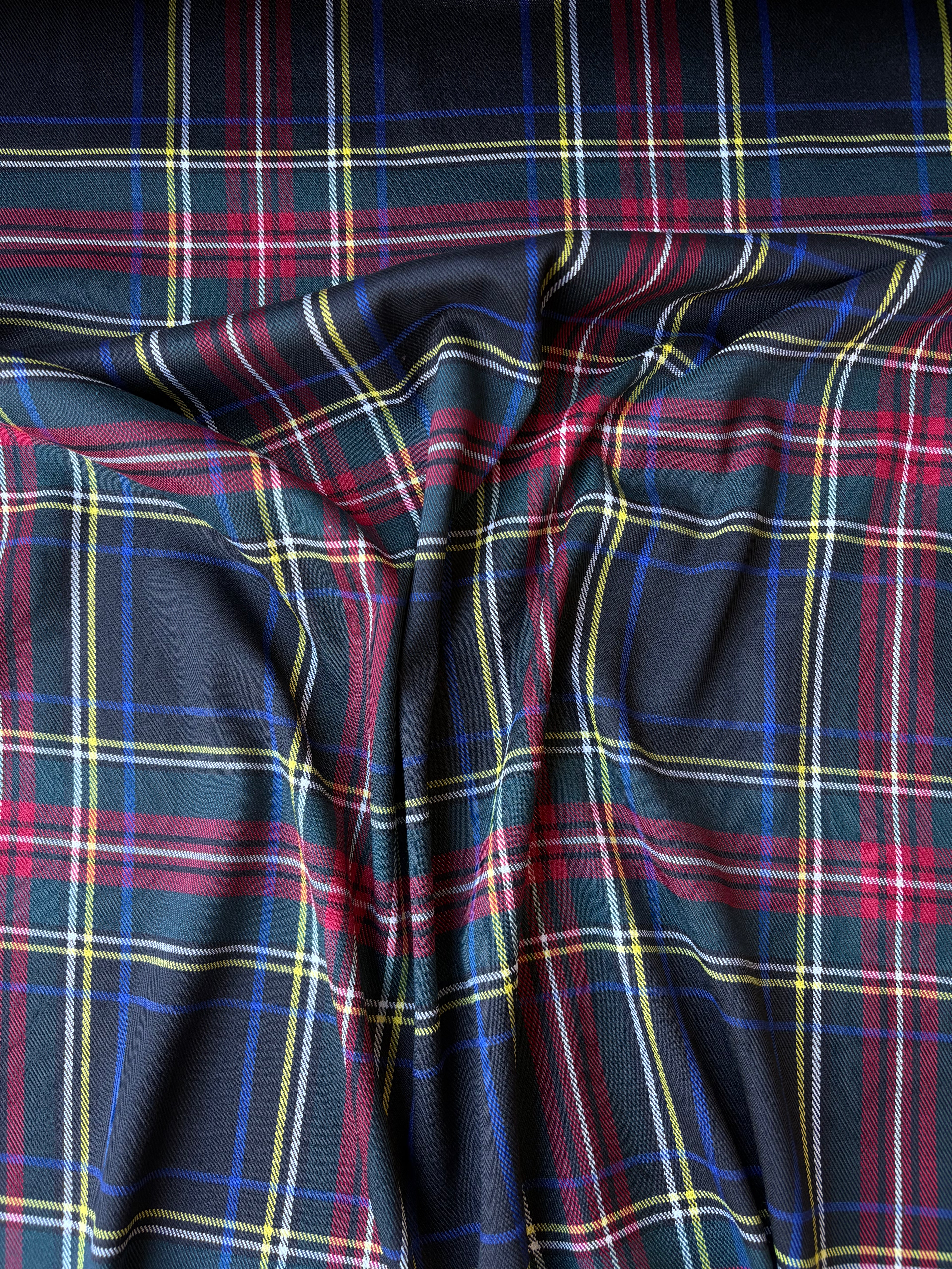 Tartan Scozzese Lanetta Quadro Fondo nero classic SOTTOPREZZO