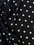 Satin marrocain Pois Nero Classic