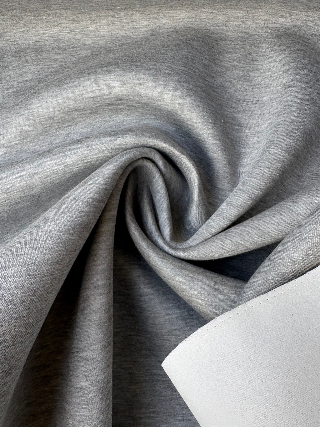 Tessuto Scuba Neoprene Grigio Bianco doubleface