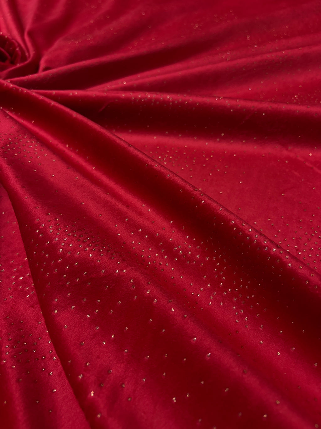 Velluto Rosso Glitter Doppia Altezza