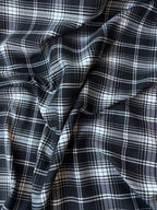 Tartan Scozzese Quadro Black White