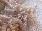 Pizzo Macrame Floreale Rosa Bielastico