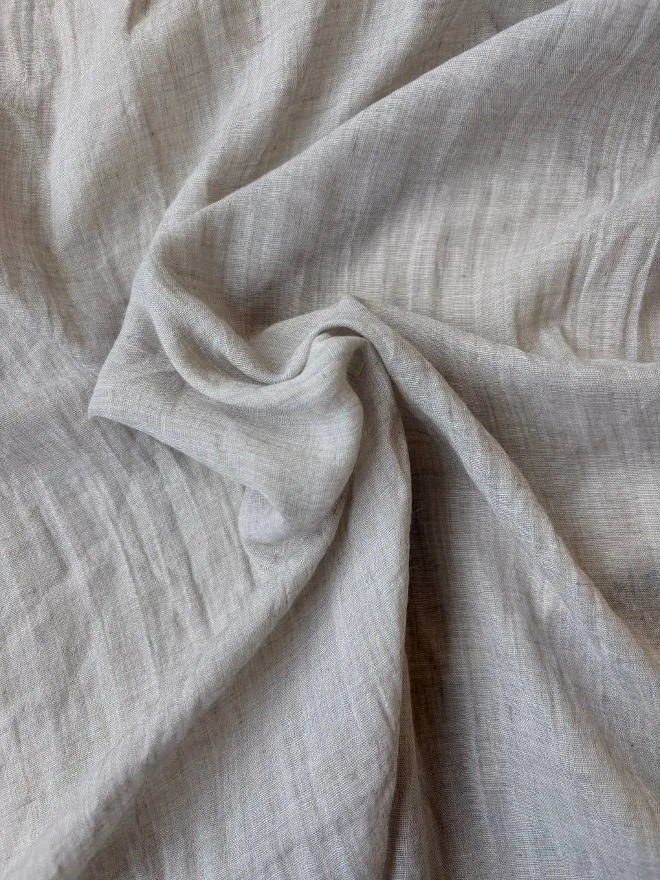 Scampolo mussola garza di cotone tortora Classic 300x140cm