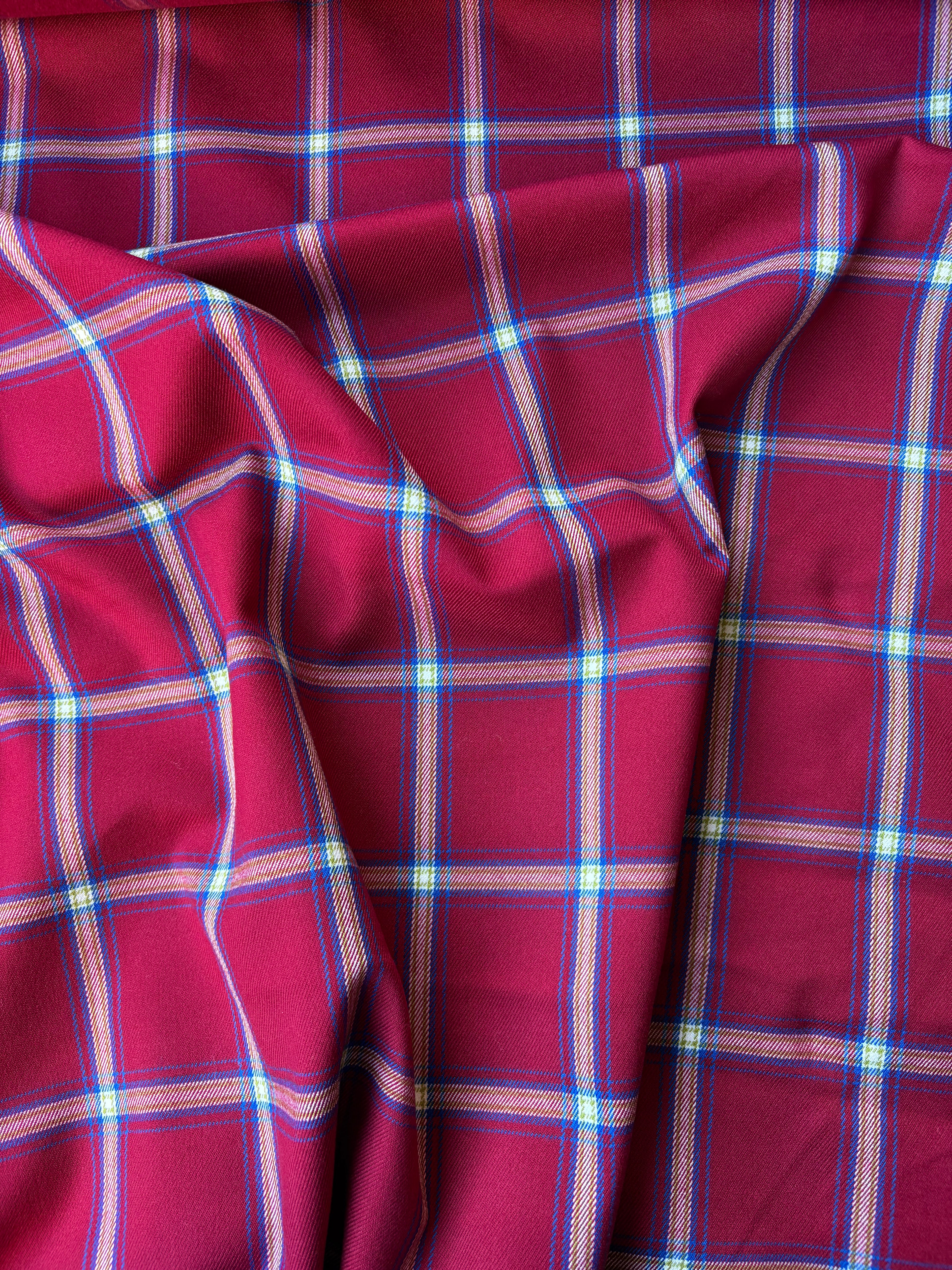 Tartan Scozzese Lanetta Rosso Scott