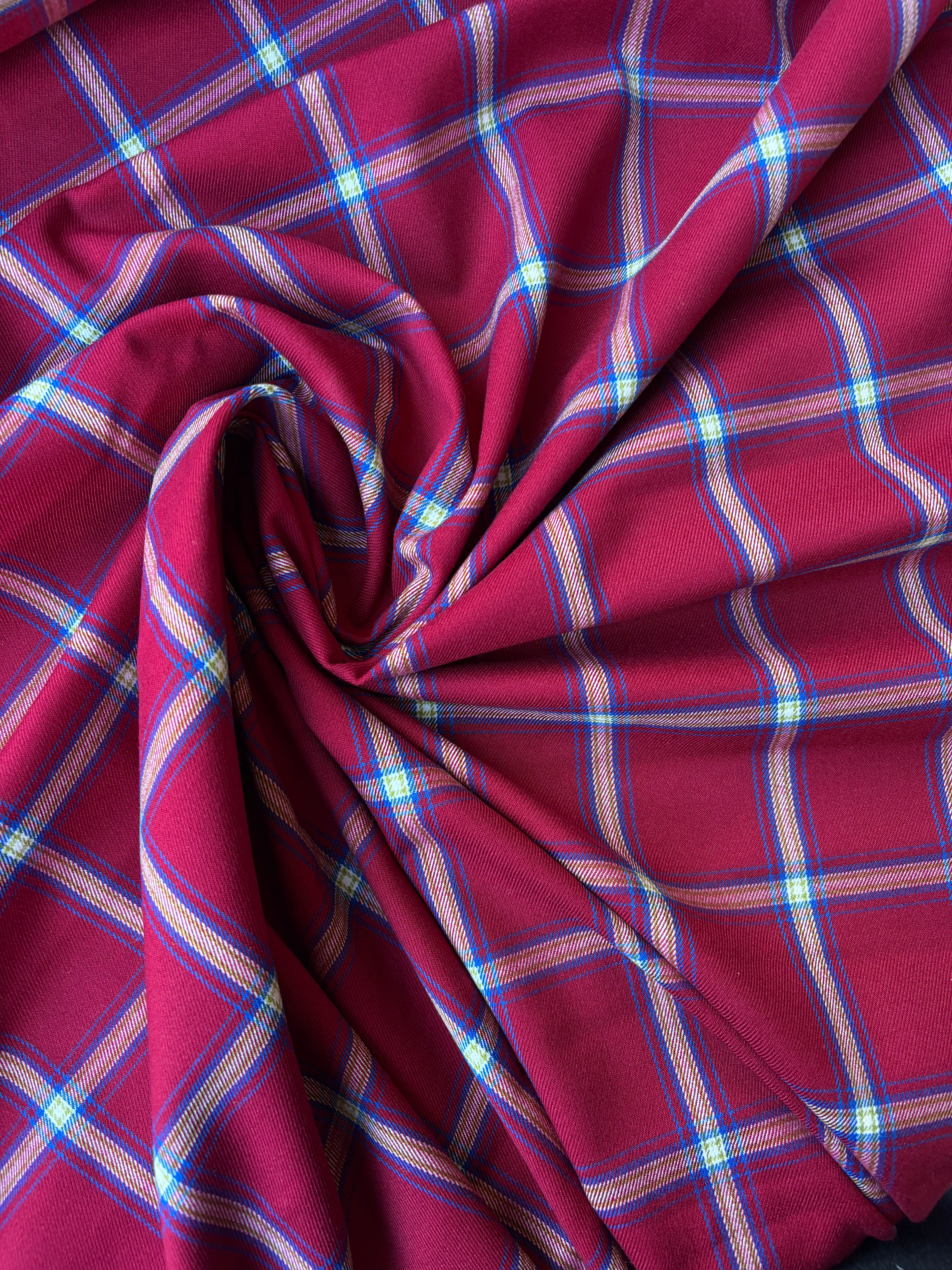 Tartan Scozzese Lanetta Rosso Scott