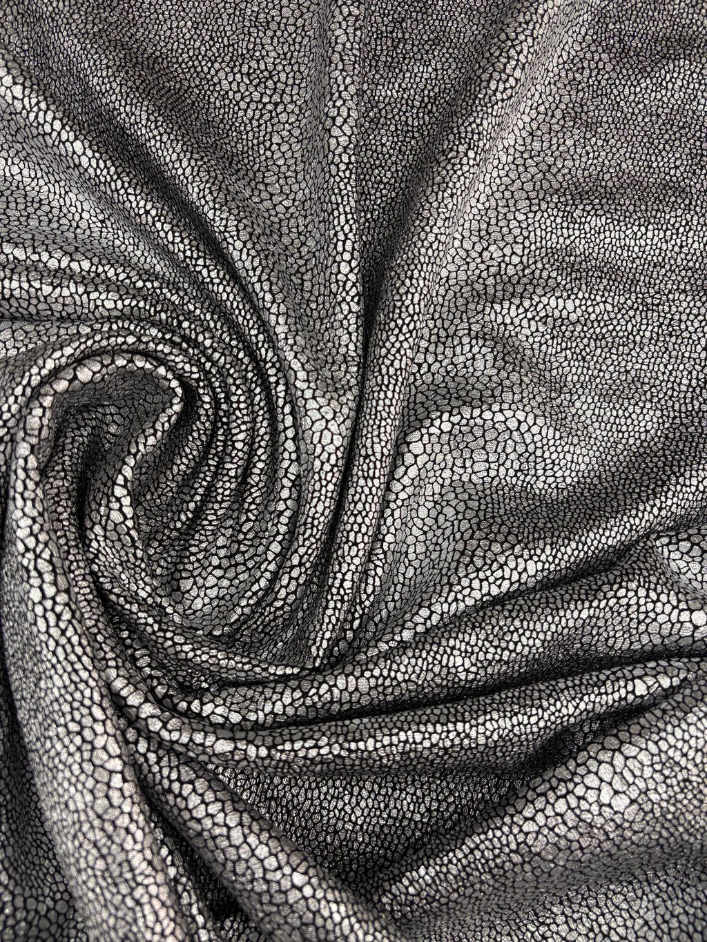 Lycra Lurex Serpente  Argento