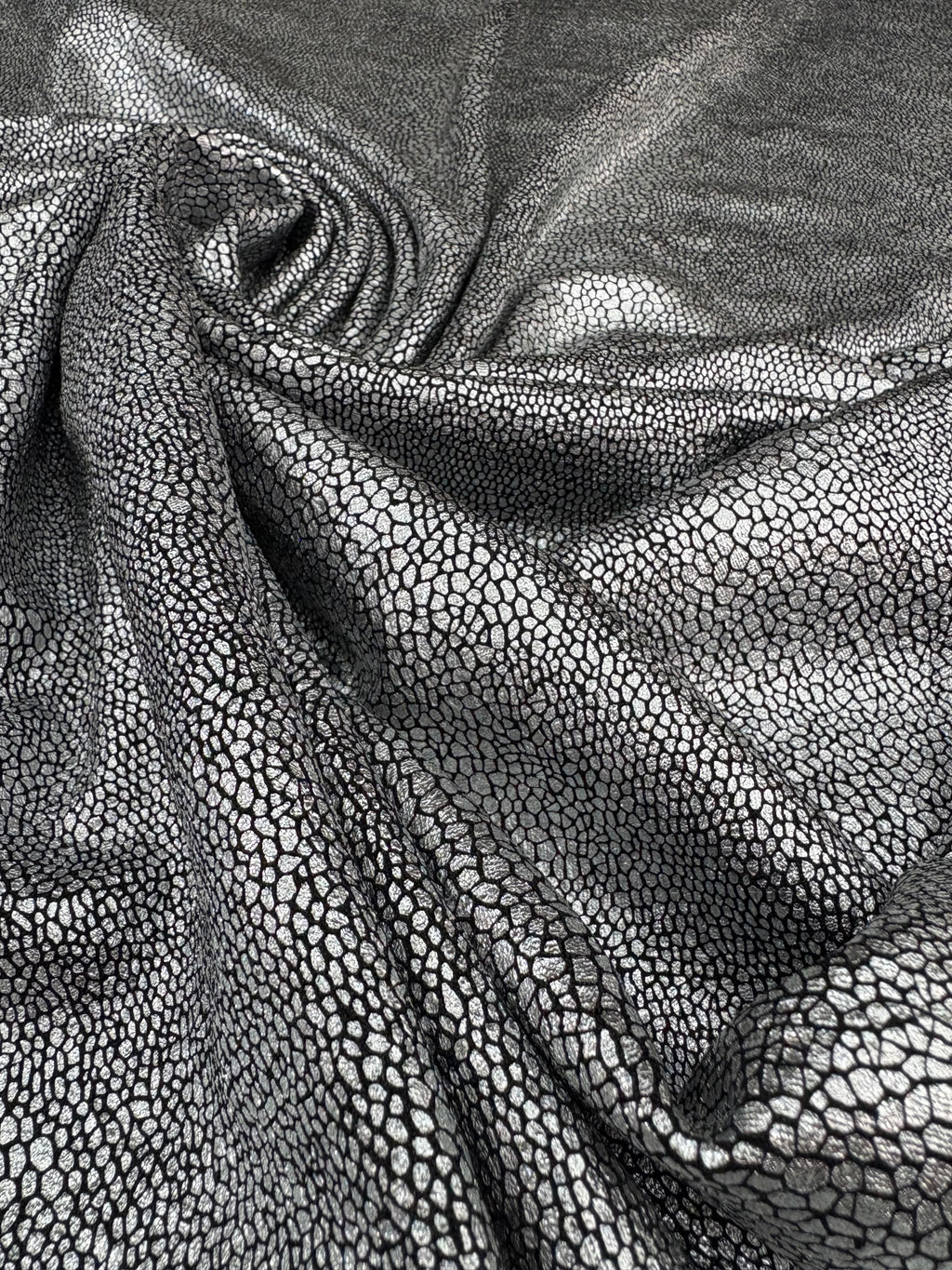 Lycra Lurex Serpente  Argento