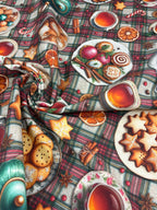 Scampolo Panama Tavola imbandita Natalizi 280x140