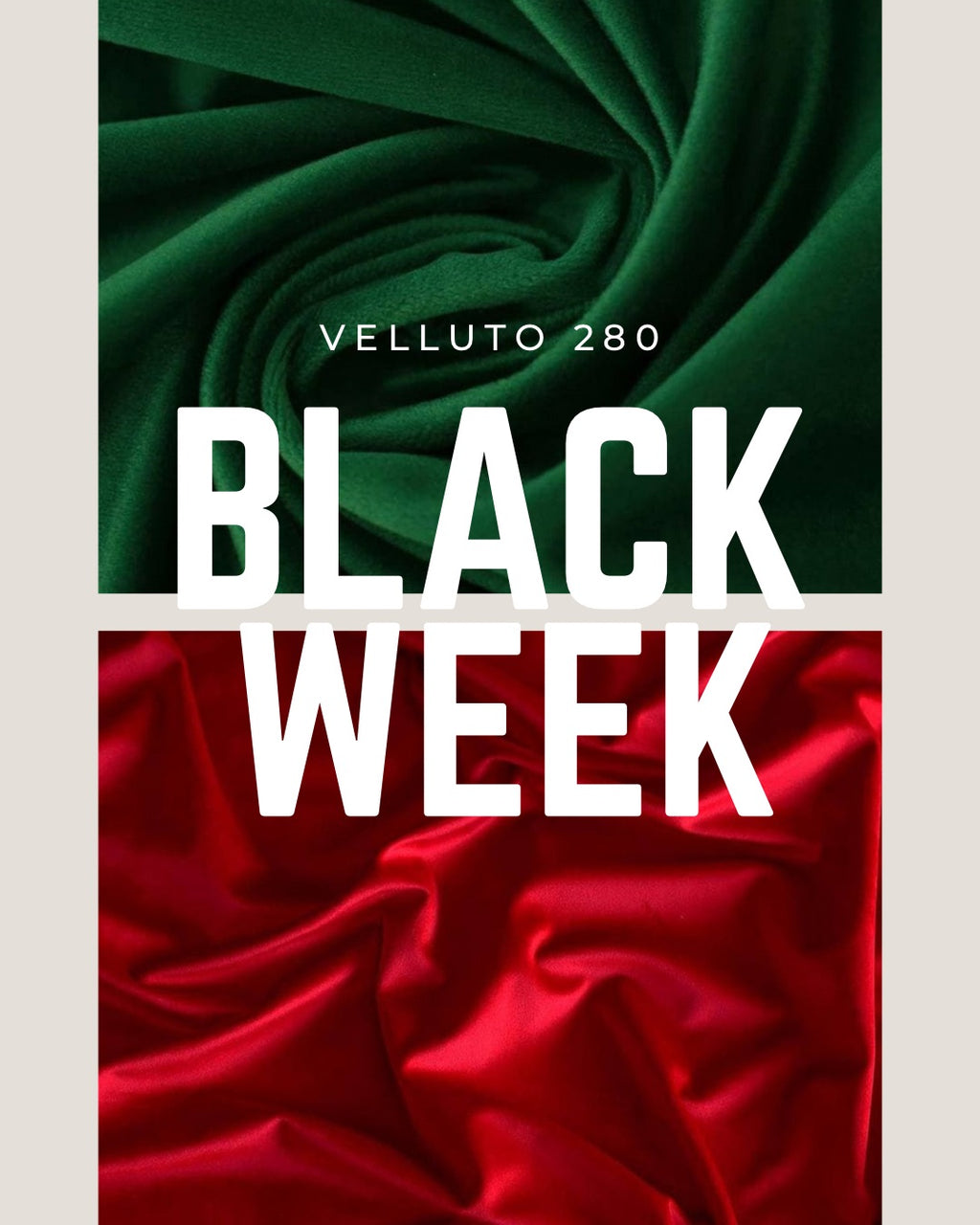Velluto Rosso/Verde Natalizi Black Week