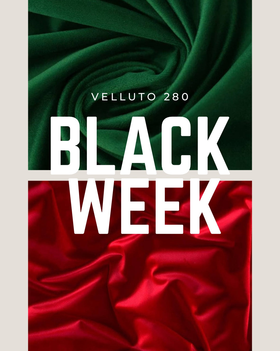 Velluto Rosso/Verde Natalizi Black Week