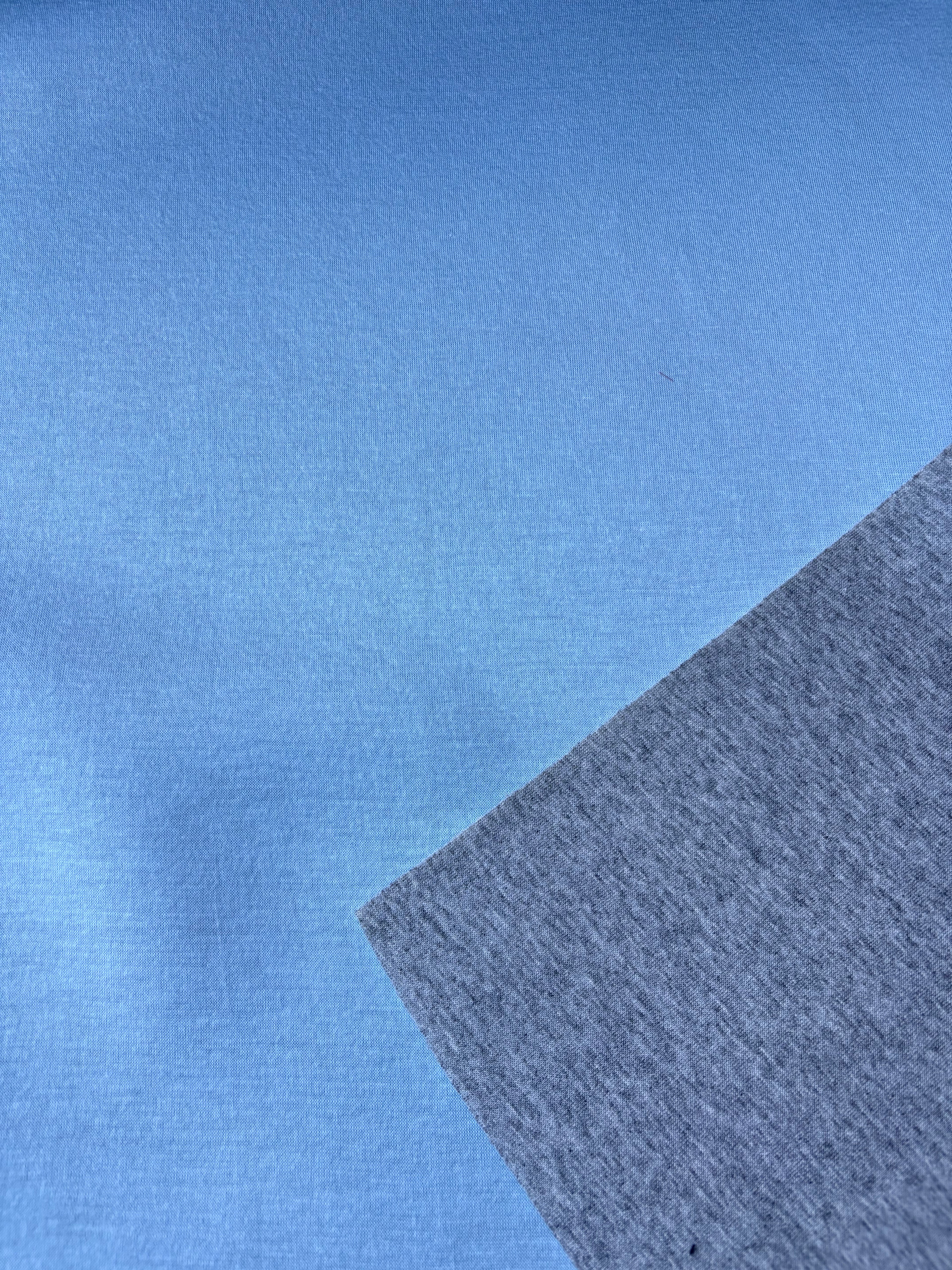 Tessuto Scuba Neoprene Grigio Bianco doubleface