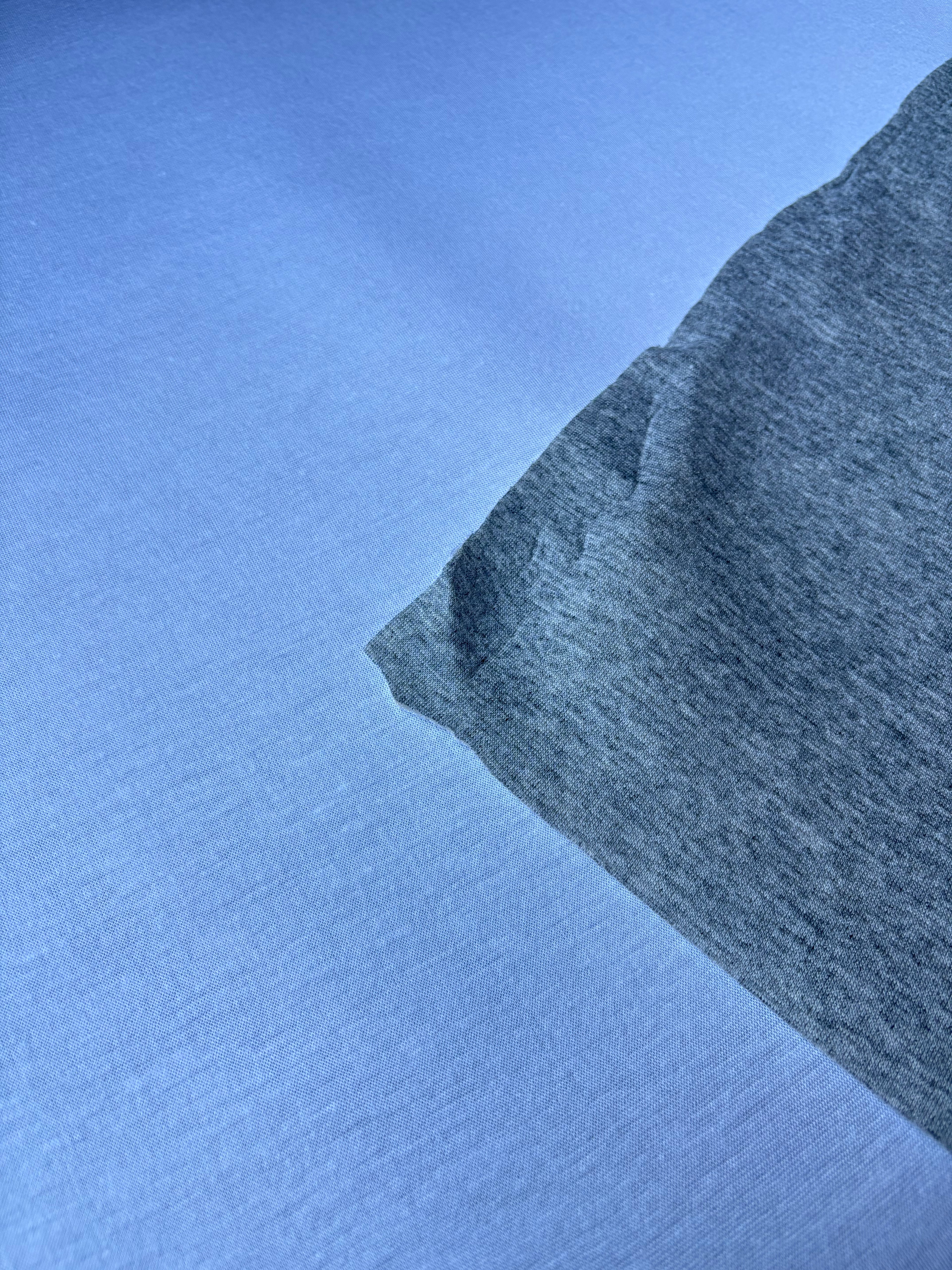 Tessuto Scuba Neoprene Grigio Bianco doubleface