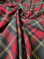 Tartan Scozzese Lanetta Quadrone Rosso Verde