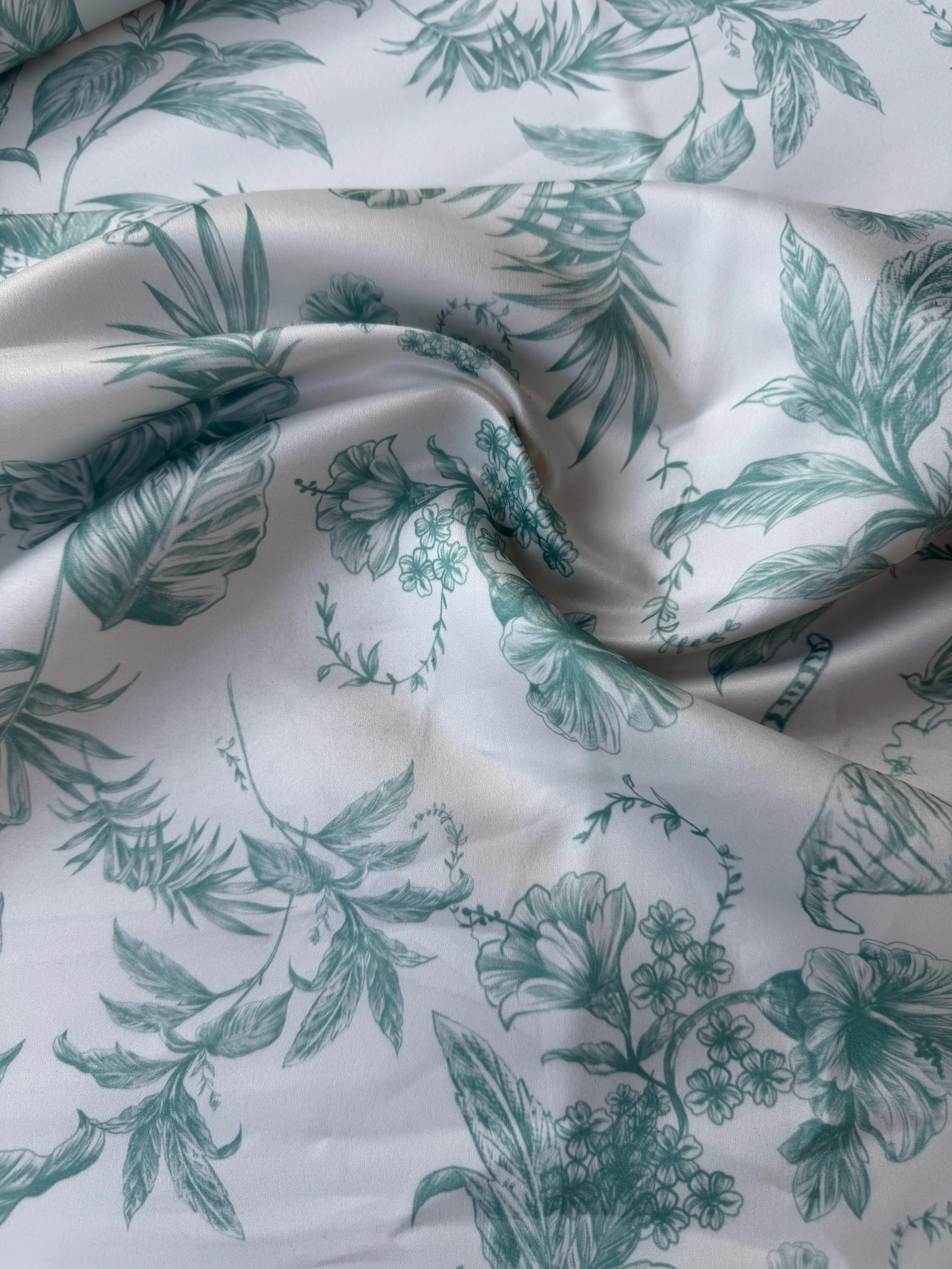 Duchess Style Tela de jouy Animalier Green Sage 