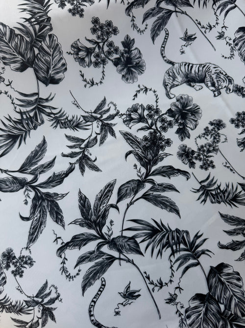 Duchess Style Tela de jouy Animalier Black 