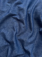 Tessuto Jeans Chambray Floreale