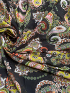 Georgette Paisley Multicolor