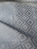 Damascato Natalizio Glitter Argento