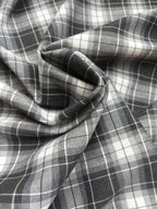 Scampolo Tartan Scozzese Quadro Grigio 2,00x1,50