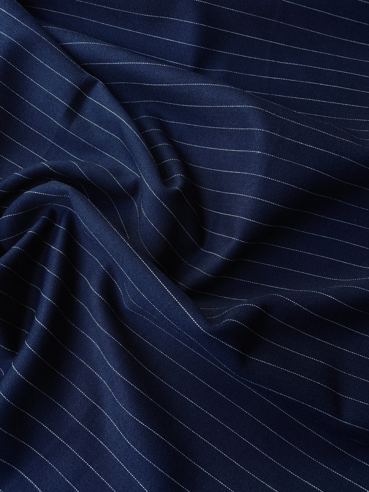 Fresh Blue Pinstripe Stretch Wool Remnant 1.00x1.50 UNDERPRICE