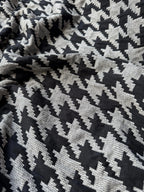 Scampolo maglia pied de poul grigio nero 1,70x1,50