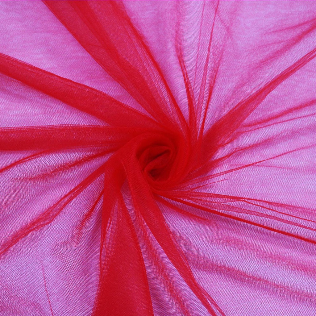 Rotolo Tulle Rete Natale Rosso H300