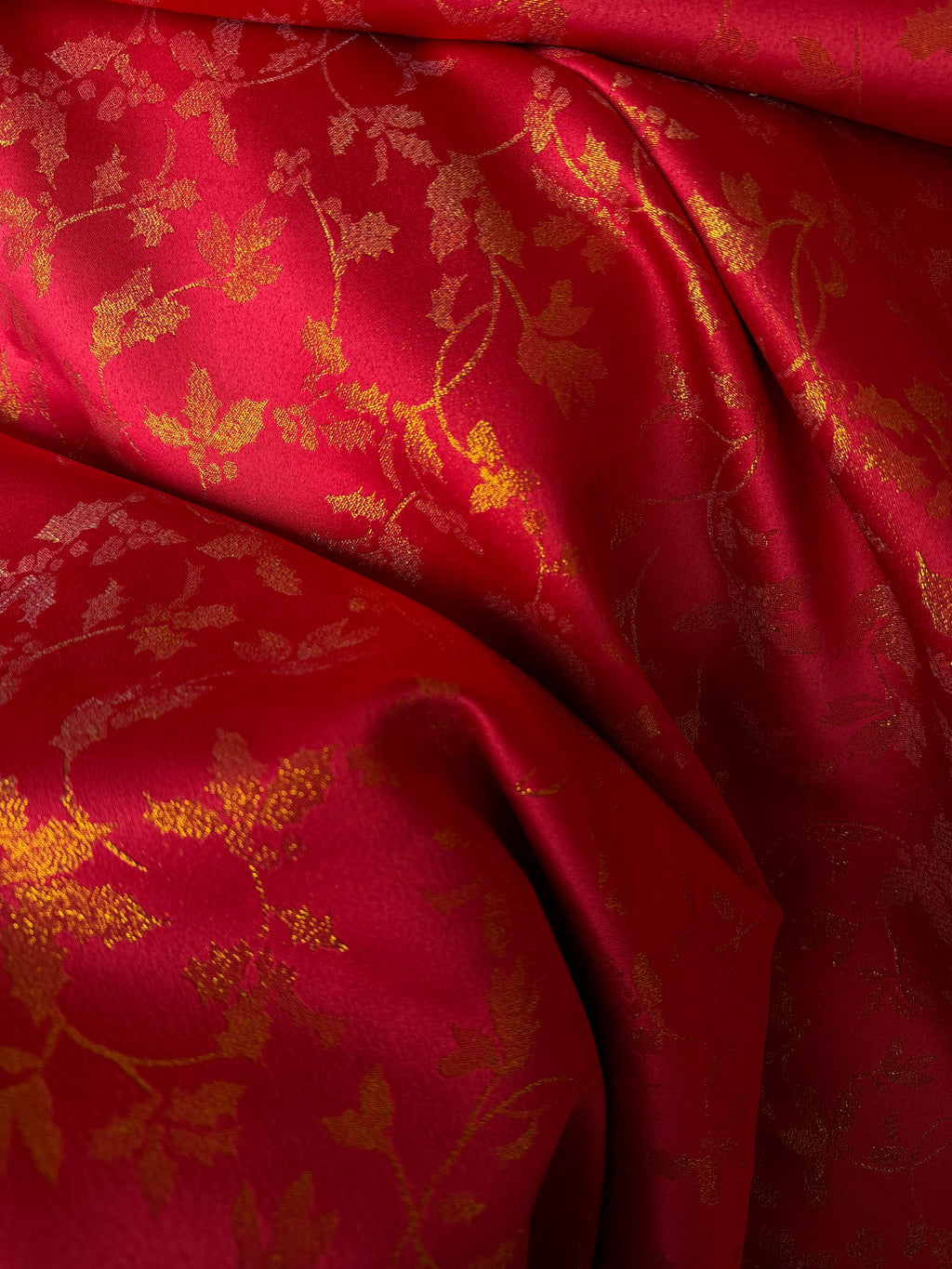 Scampolo Damascato Natalizio glitter rosso 2,60x1,50