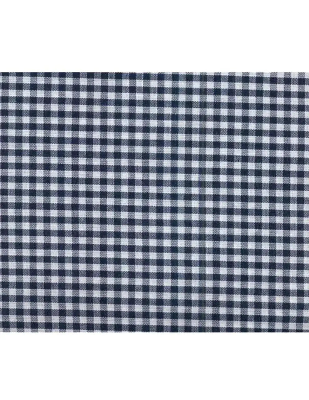 Scampolo zephir a quadrettini blu scuro 1,50x1,70cm