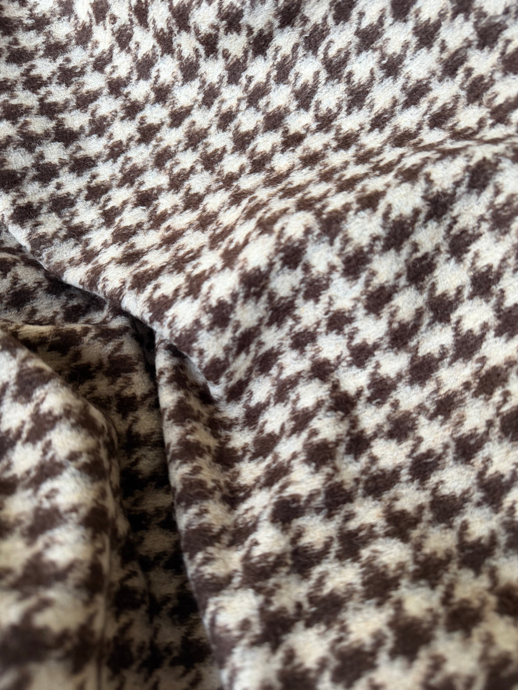 Scampolo Lana COTTA pied de poul marroncino 3,00x1,50