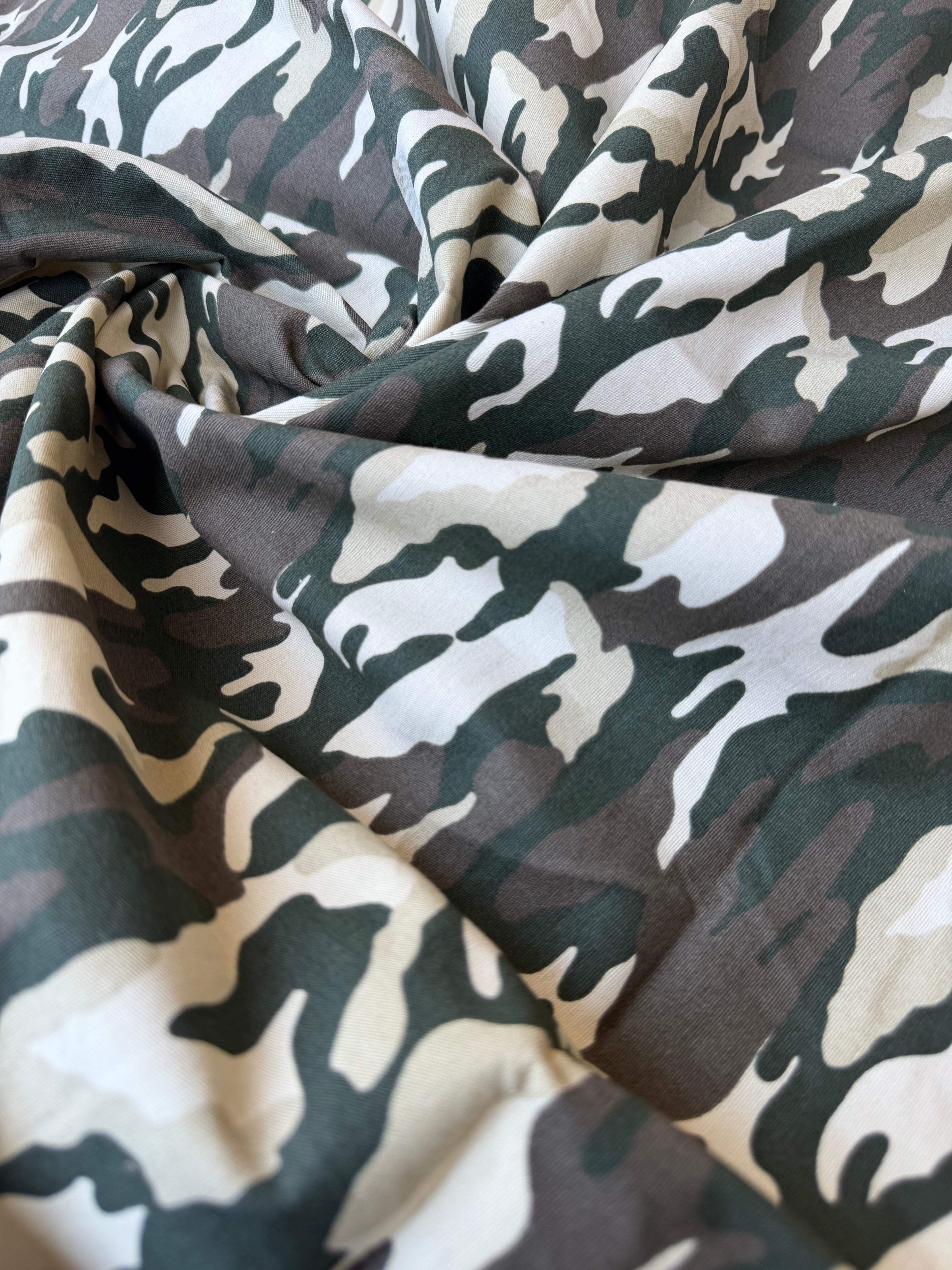 Scampolo Tessuto Gambardina Militare Mimetica 1,40x1,50