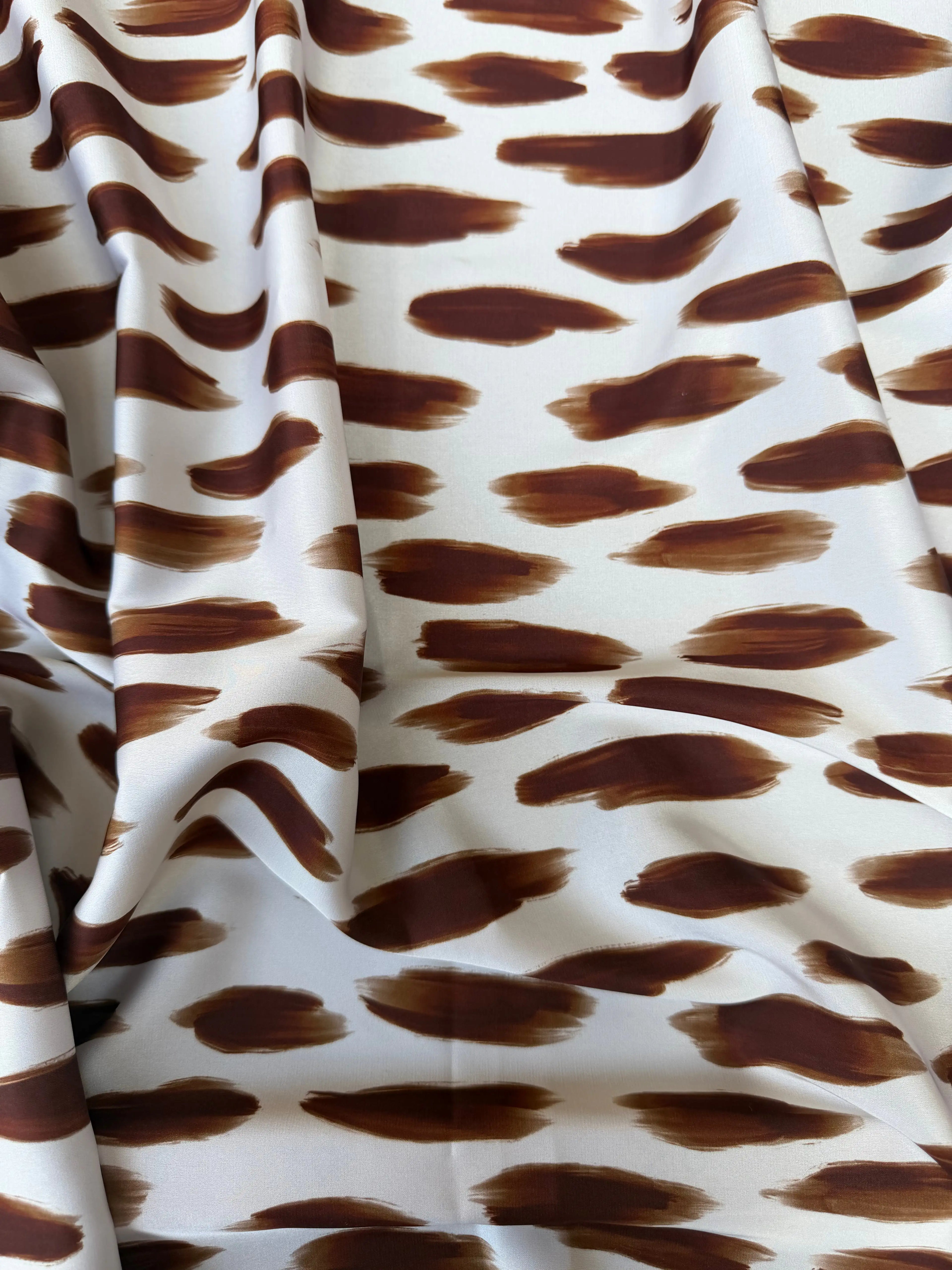 Scampolo Satin Animalier  Marrone 2,00x1,50