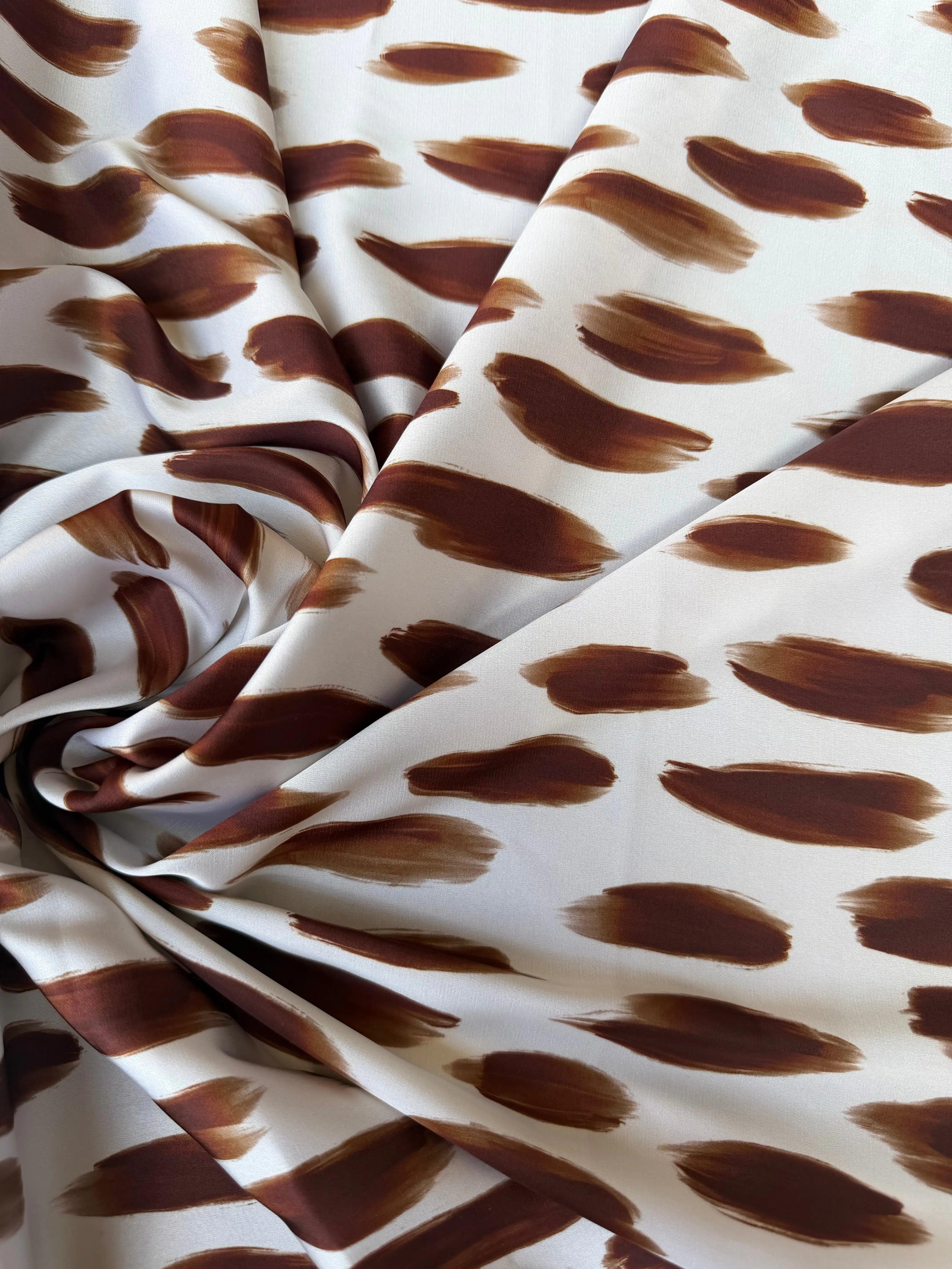 Scampolo Satin Animalier  Marrone 2,00x1,50