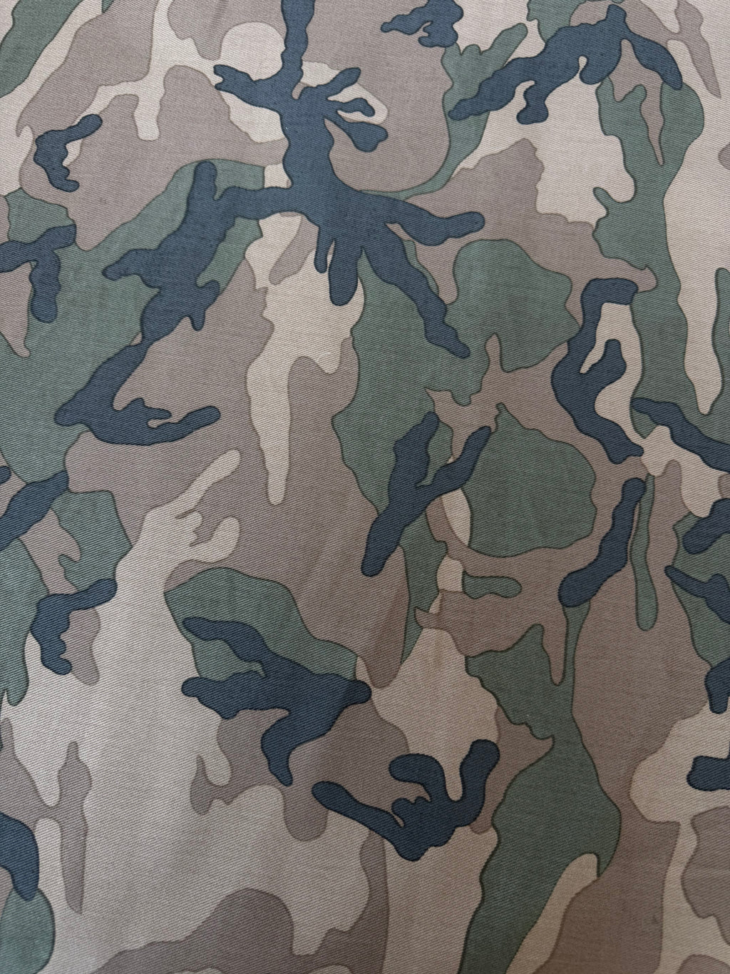 Tessuto Jeans Pesante Militare Mimetico
