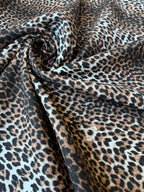 Tessuto Jeans Pesante Animalier Maculato