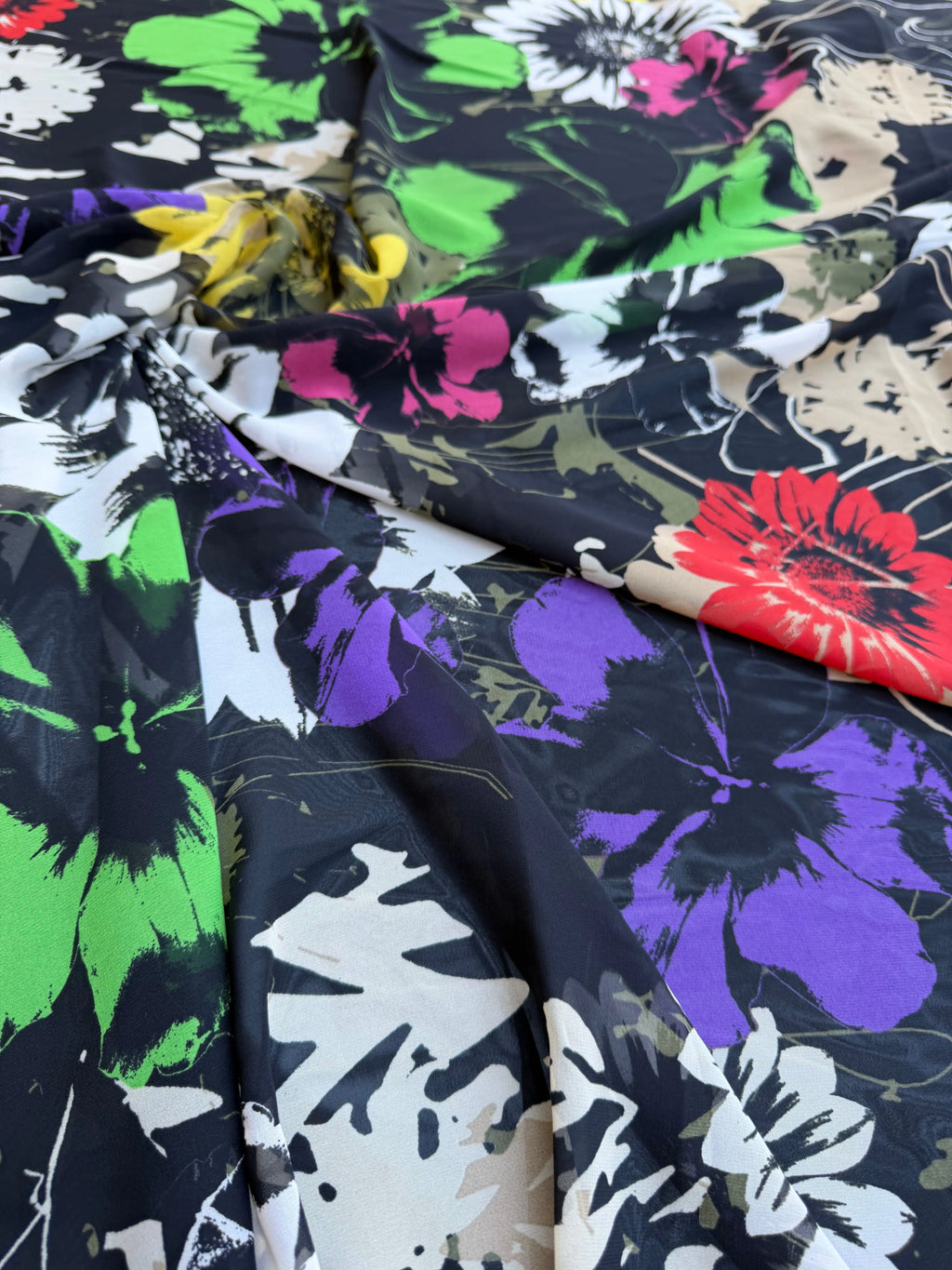 Scampolo Georgette Multicolor  Floreale 2,00x1,50