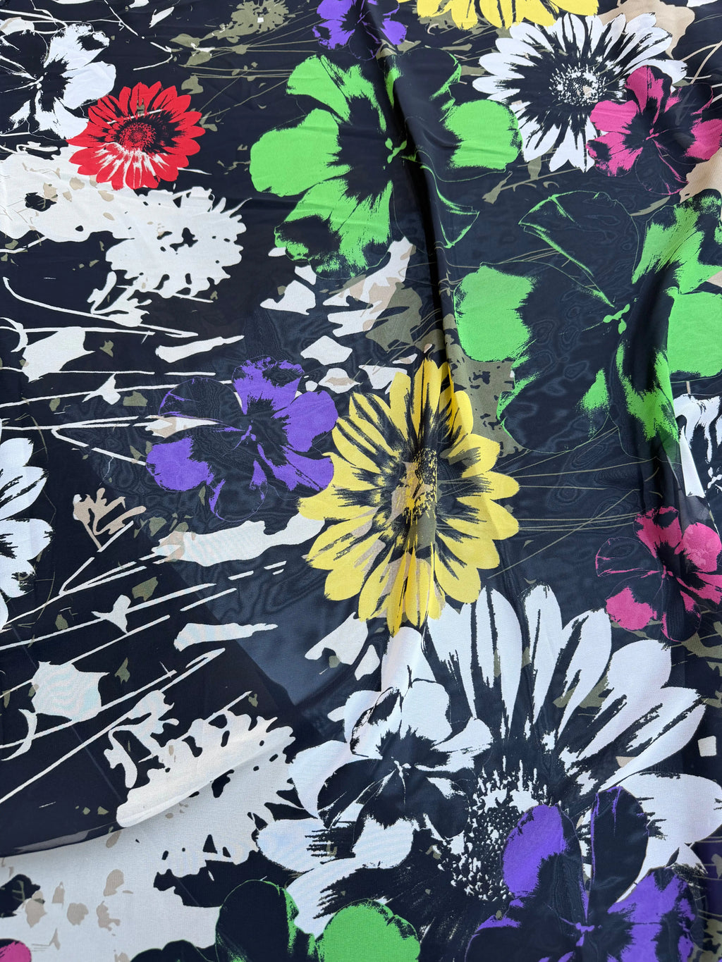 Scampolo Georgette Multicolor  Floreale 2,00x1,50