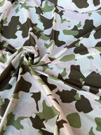 Tessuto Satin Maltinto Verde Rosa