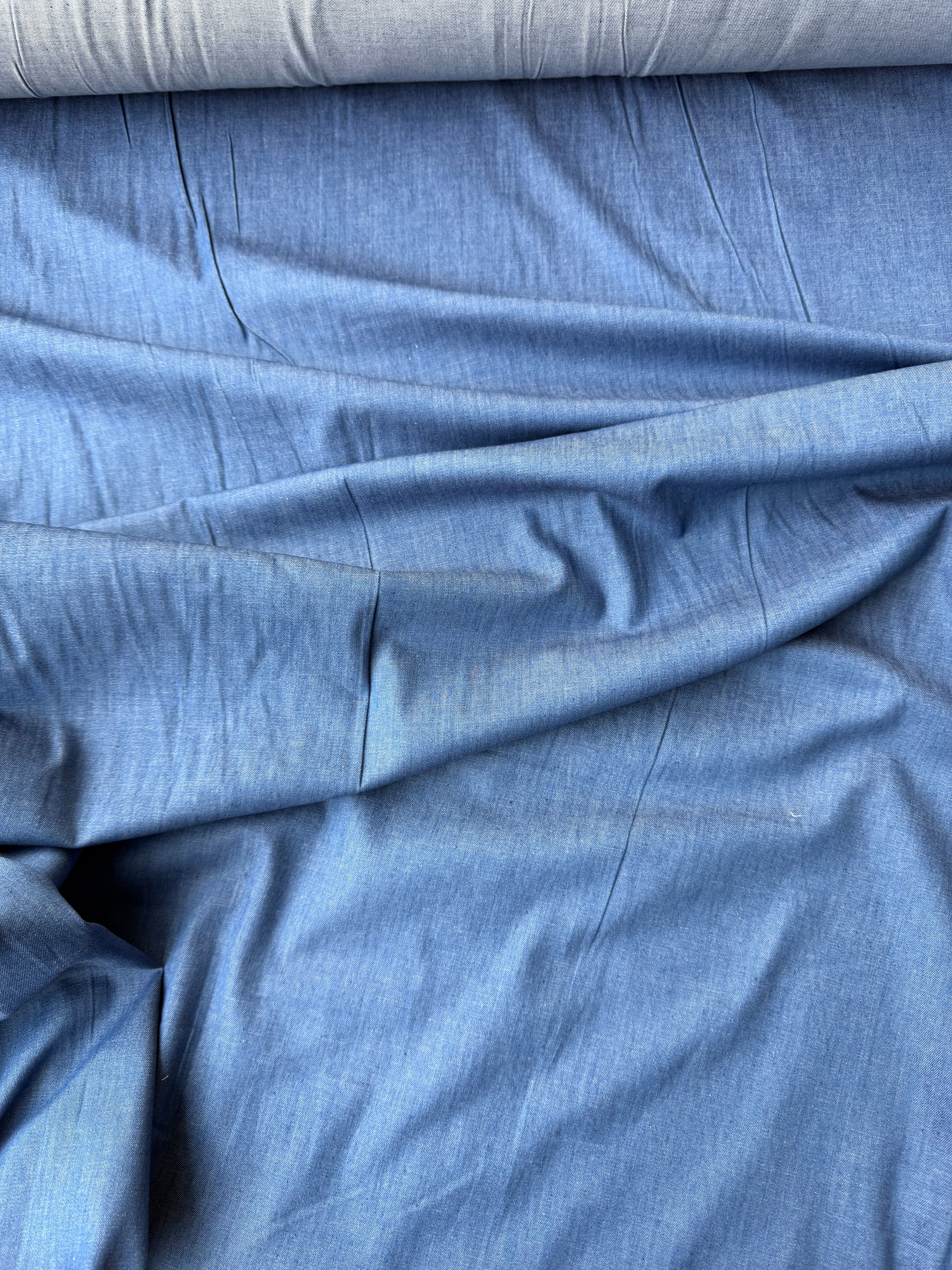 Tessuto Jeans Cambrè Chambray Leggero