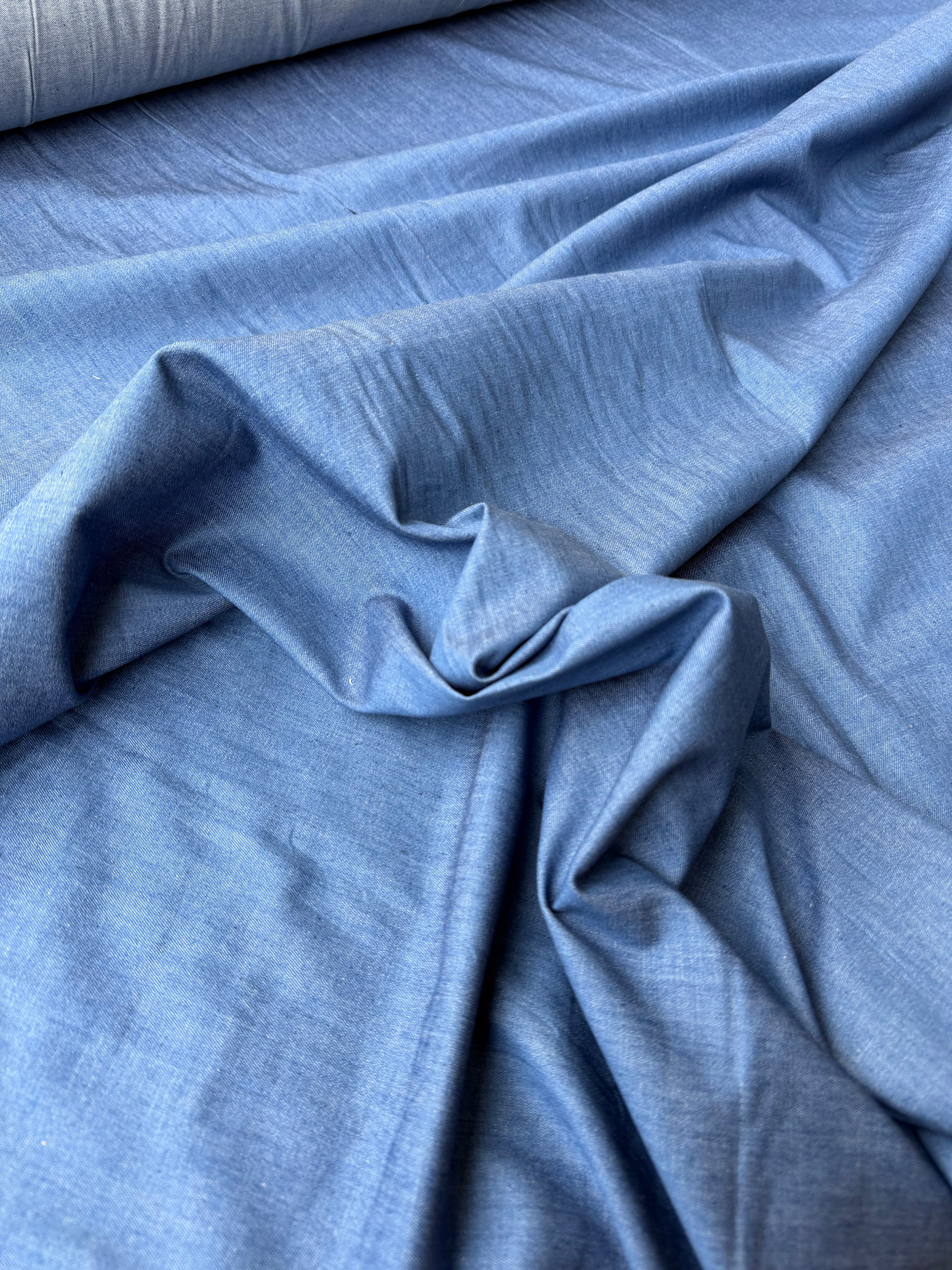 Tessuto Jeans Cambrè Chambray Leggero