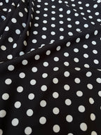 Satin Pois Nero Classic SOTTOPREZZO
