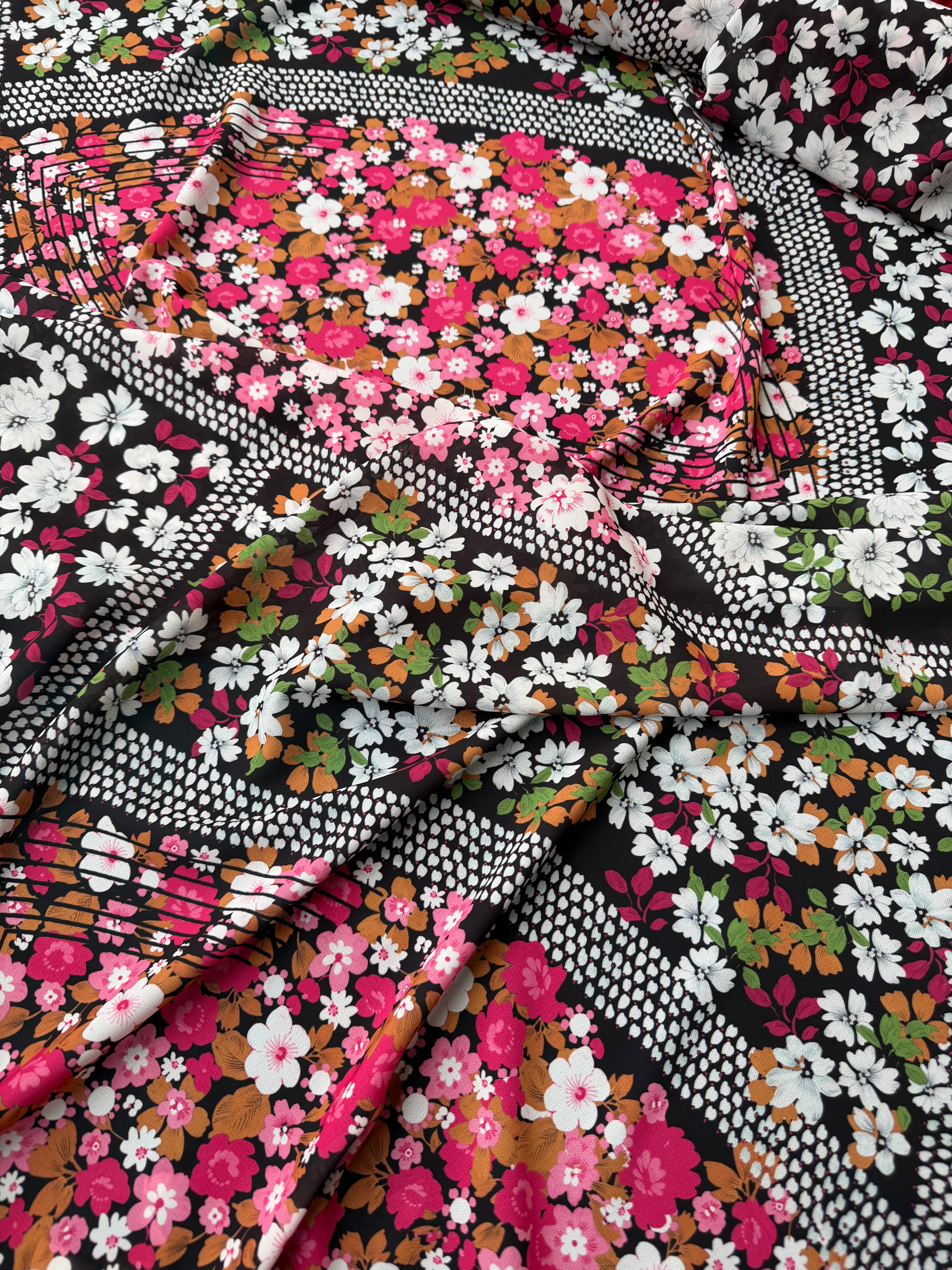 Doppio georgette Patchwork provenzale