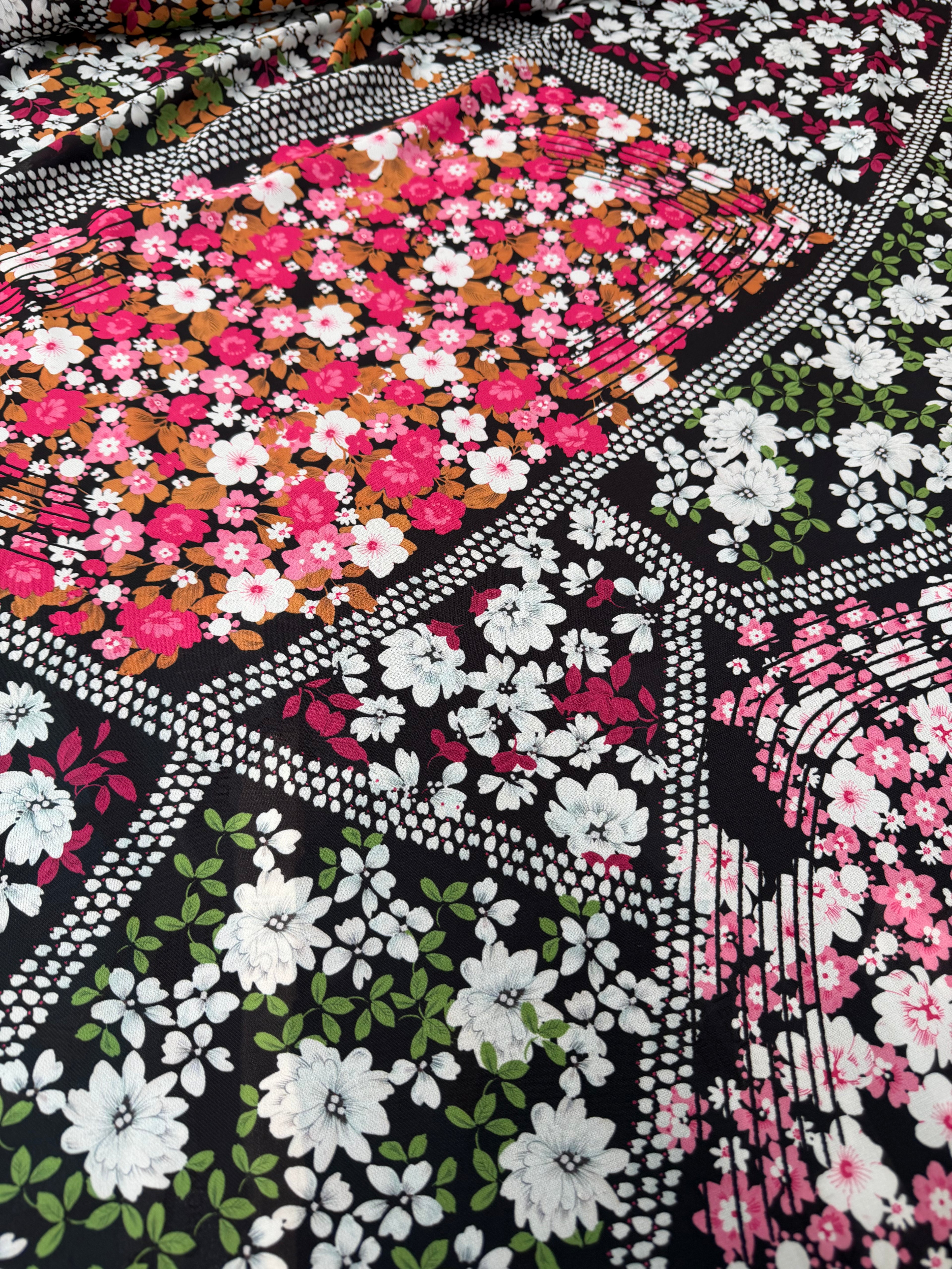 Doppio georgette Patchwork provenzale