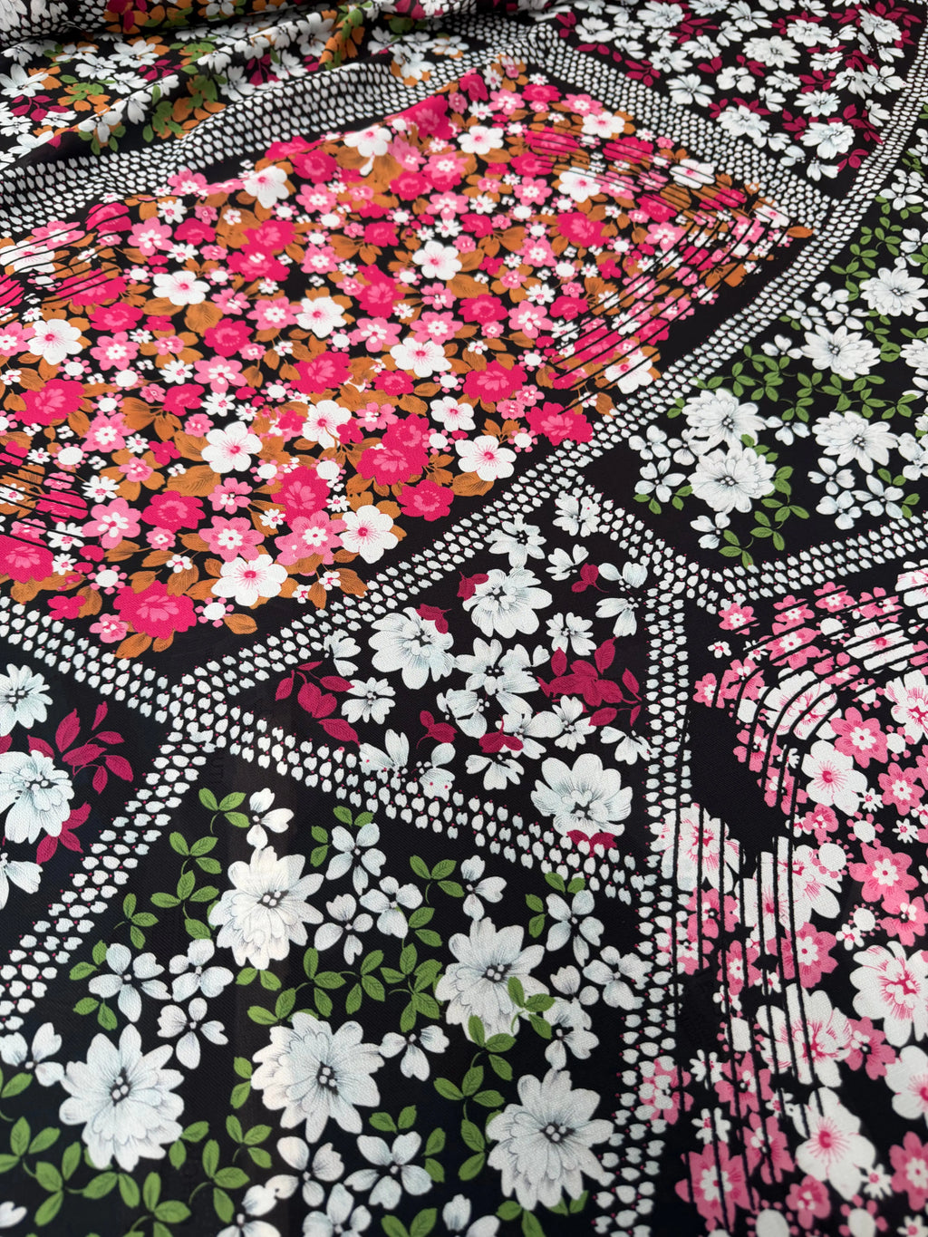Double Georgette Provencal Patchwork